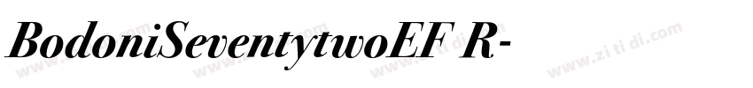 BodoniSeventytwoEF R字体转换